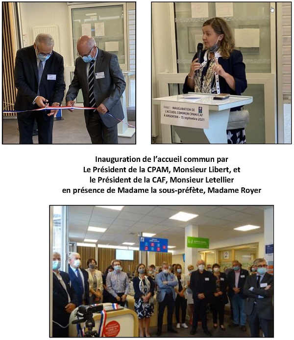 Inauguration de l'accueil commun CAF/CPAM du 15/09/2021